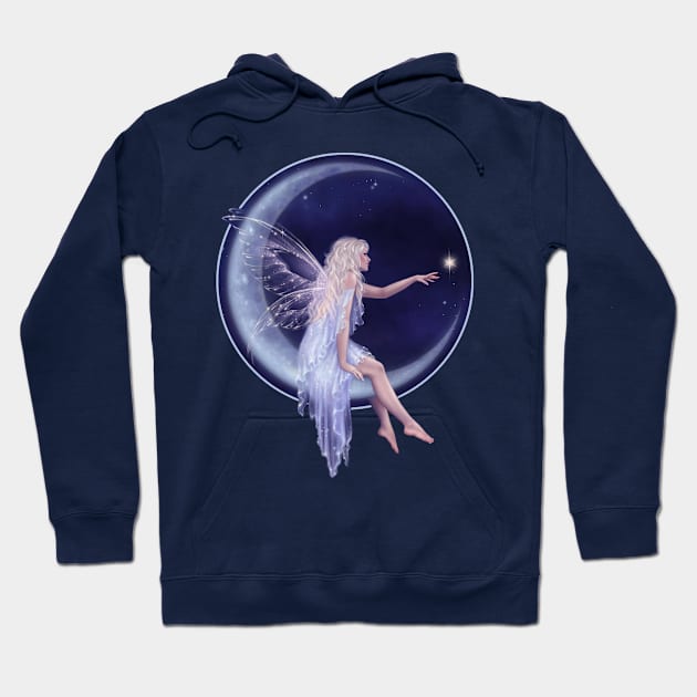 Birth of a Star Moon Fairy Hoodie by silverstars